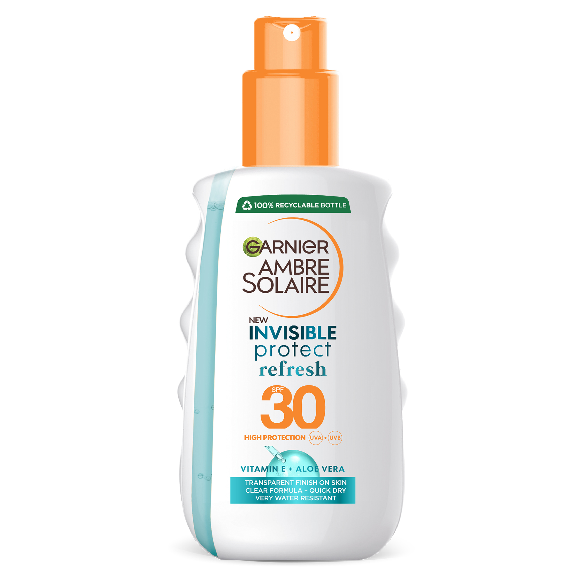 Spray de corp Invisible Protect Garnier Ambre Solaire SPF 30, 200 ml - Produse cu protectie solara 2526e1b690126e76c7b62461661cea38