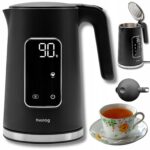 Fierbator electric inteligent 1.7L, 2200W, control temperatura 40-100°C, panou tactil, functie mentinere la cald, progra