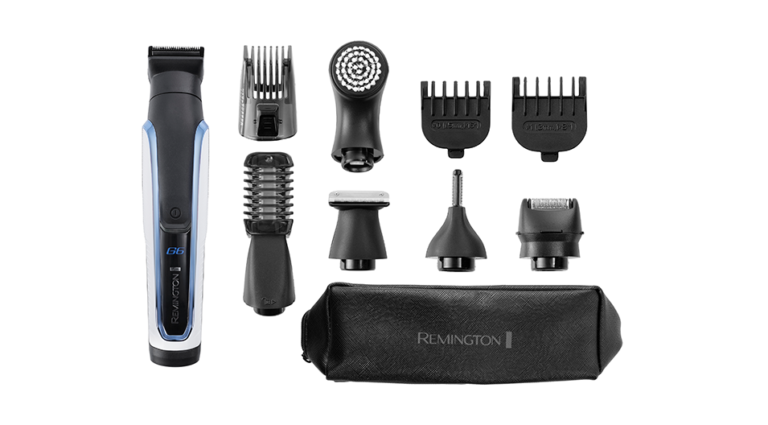 Aparat de tuns barba si parul 10 in 1 Remington Graphite Series G6 PG6000, Lame din Grafit cu auto-ascutire, 100% rezist