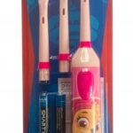 Periuta de dinti electrica copii Paw Patrol Skye, oscilanta 8000 miscari/min, 3 capete incluse, peri moi, IPX4, baterii