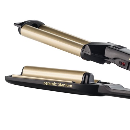 Placa profesionala de ondulat BaByliss Easy Waves C260E, 200 grade, Tehnologie Titanium