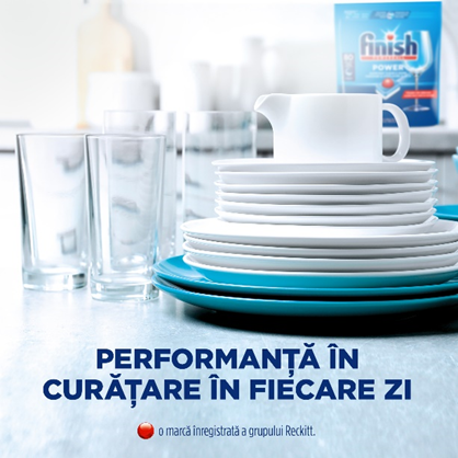 Detergent capsule pentru masina de spalat vase Finish Power All in 1, 80 spalari