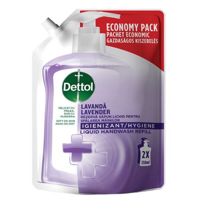 Rezerva sapun lichid Dettol pentru spalarea mainilor, lavanda, 500 ml