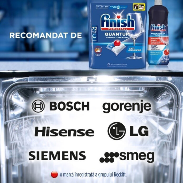 Detergent capsule pentru masina de spalat vase Finish Quantum All in 1, 72 spalari