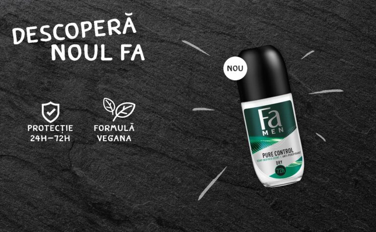 Deodorant roll-on anti-perspirant Fa Men Pure Hemp, Barbati, 50 ml