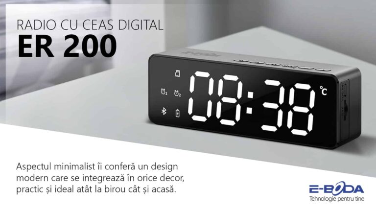 Radio cu Ceas Digital E-Boda ER 200