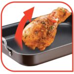 Tava de cuptor cu manere Tefal Succes, 37x27cm, invelis antiaderent
