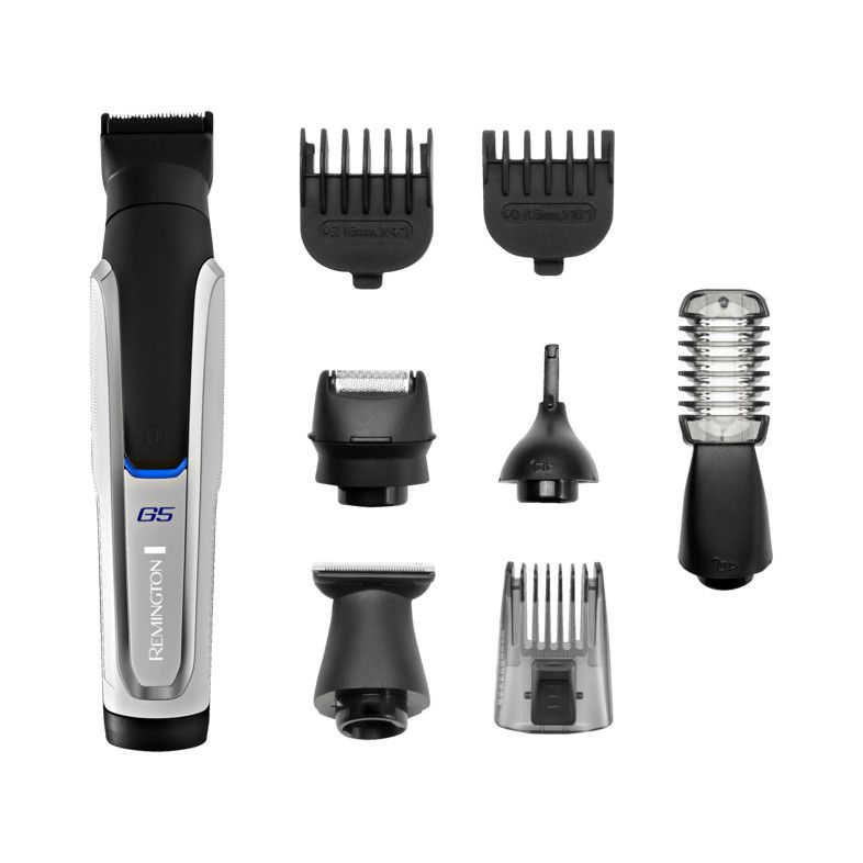 Set de Tuns 9 in 1, Indicator Luminos, Functie Ascutire Automata, Accesorii Incluse, Negru/Alb - Aparate de tuns Set de Tuns 9 in 1, Indicator Luminos, Functie Ascutire Automata, Accesorii Incluse, Negru/Alb