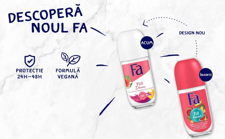 Deodorant roll-on anti-perspirant Fa Fiji Dream cu parfum de pepene, Femei, 50 ml