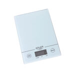Cantar De Bucatarie, Adler, AD 3138, 5 Kg, 1g, Tara, Functie Cantarire Lichide, Display, Sticla, Alb