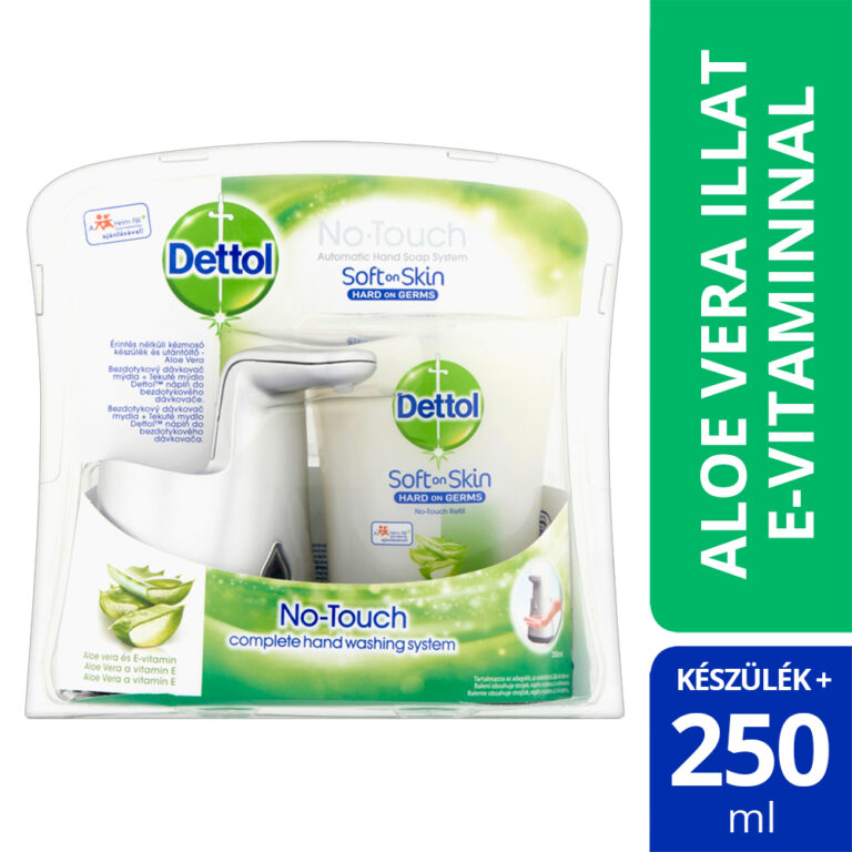 Set dispenser sapun lichid/sapun lichid, Dettol, 250ml