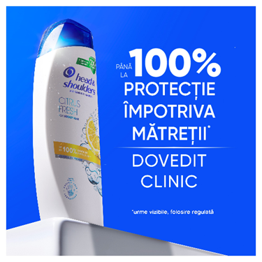 Pachet promo: 2 x Sampon anti-matreata Head&Shoulders Citrus Fresh pentru par gras, 2 x 400 ml
