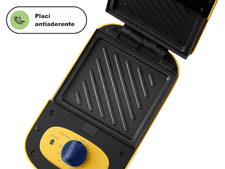 Sandwich Grill Comfee Monster Chef MC-JK1312P201, 600W, placi antiaderente, timer, accesorii - sandwich (triunghiuri) &a