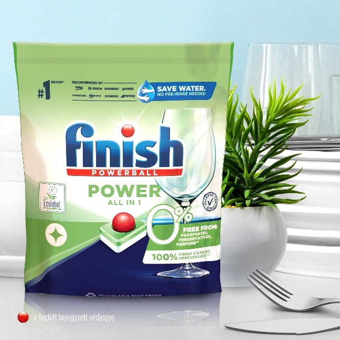 Tablete Finish Power All in 1 Zero pentru masina de spalat vase, 70 buc